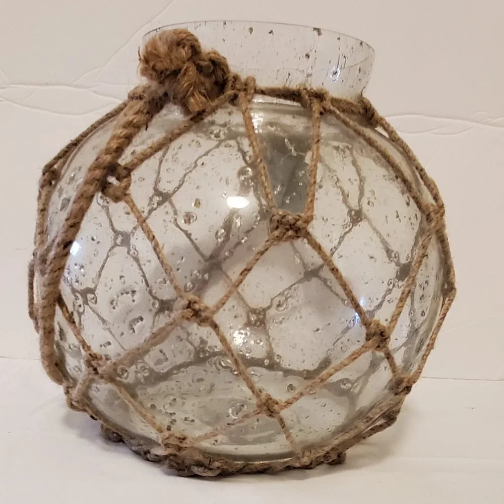 Coastal Jar with Jute Hanger
